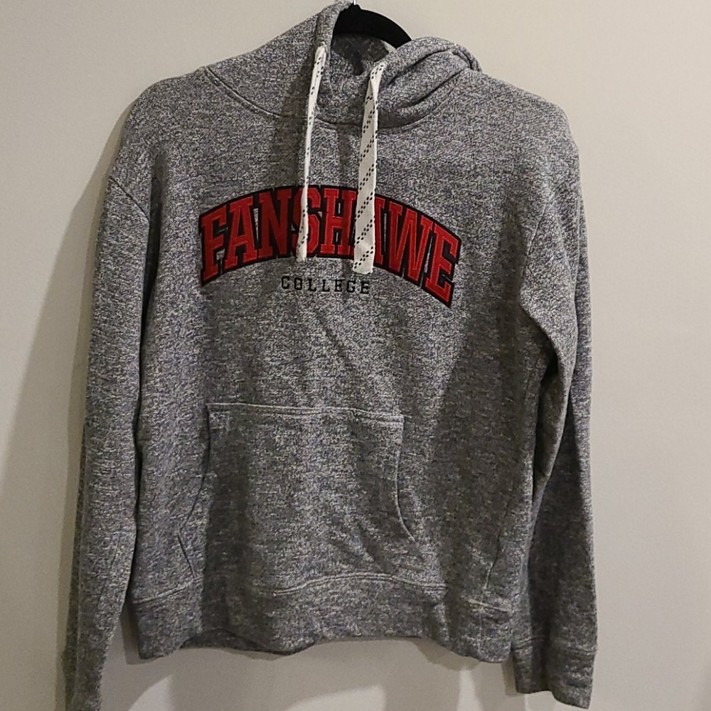 Fanshawe College Heathered Grey hoodie
